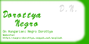 dorottya negro business card